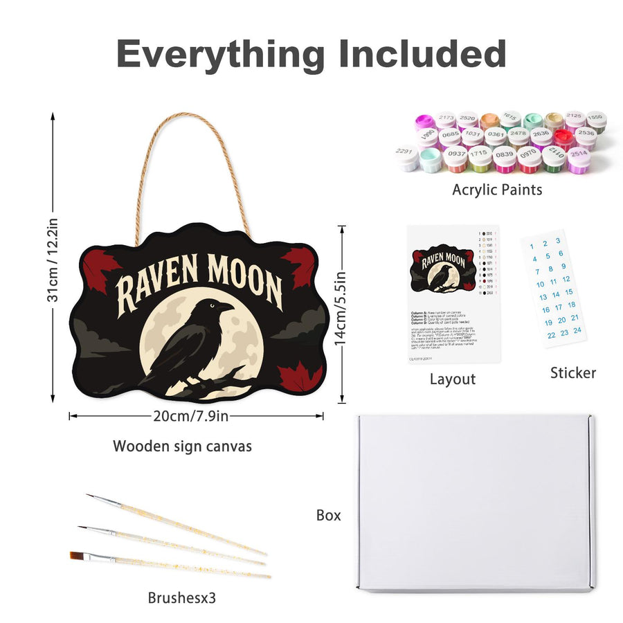Hanging sign kit contents