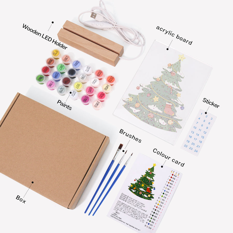 Light-up sign kit contents