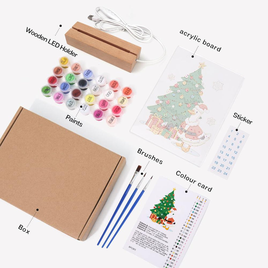 Light-up sign kit contents