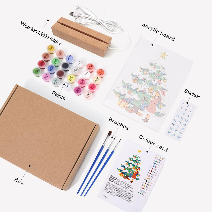 Light-up sign kit contents