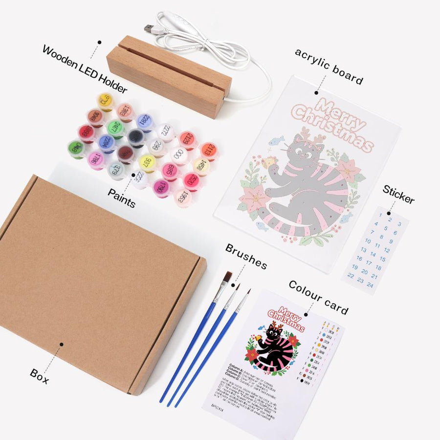 Light-up sign kit contents