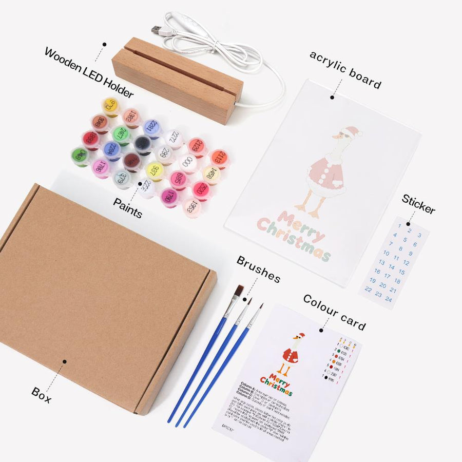 Light-up sign kit contents