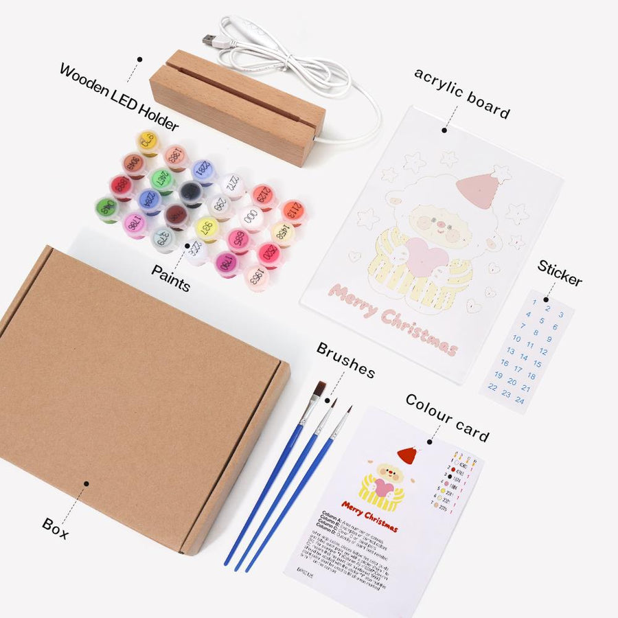 Light-up sign kit contents