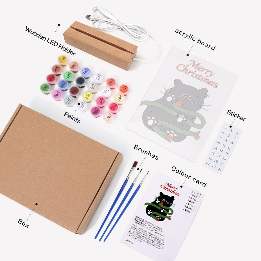 Light-up sign kit contents