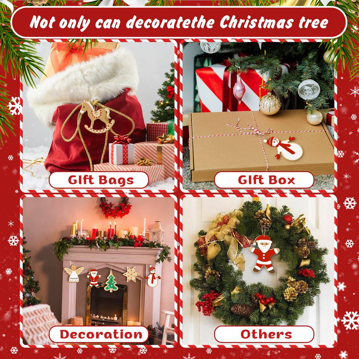 Lace Heart and Gingerbread Angel ornament set – image 13