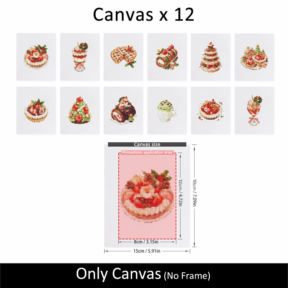 Strawberry Holiday Bakery mini diamond painting – image 10