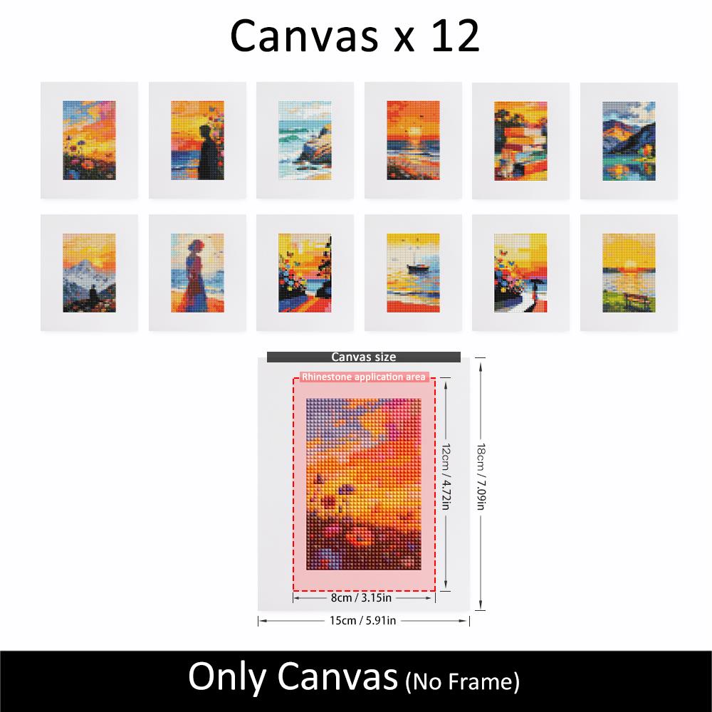 Palette Knife Golden Hours mini diamond painting – image 10