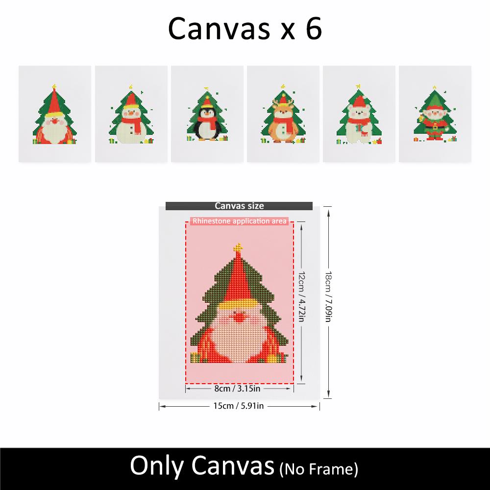 Christmas Tree Peekaboo Pals mini diamond painting – image 10