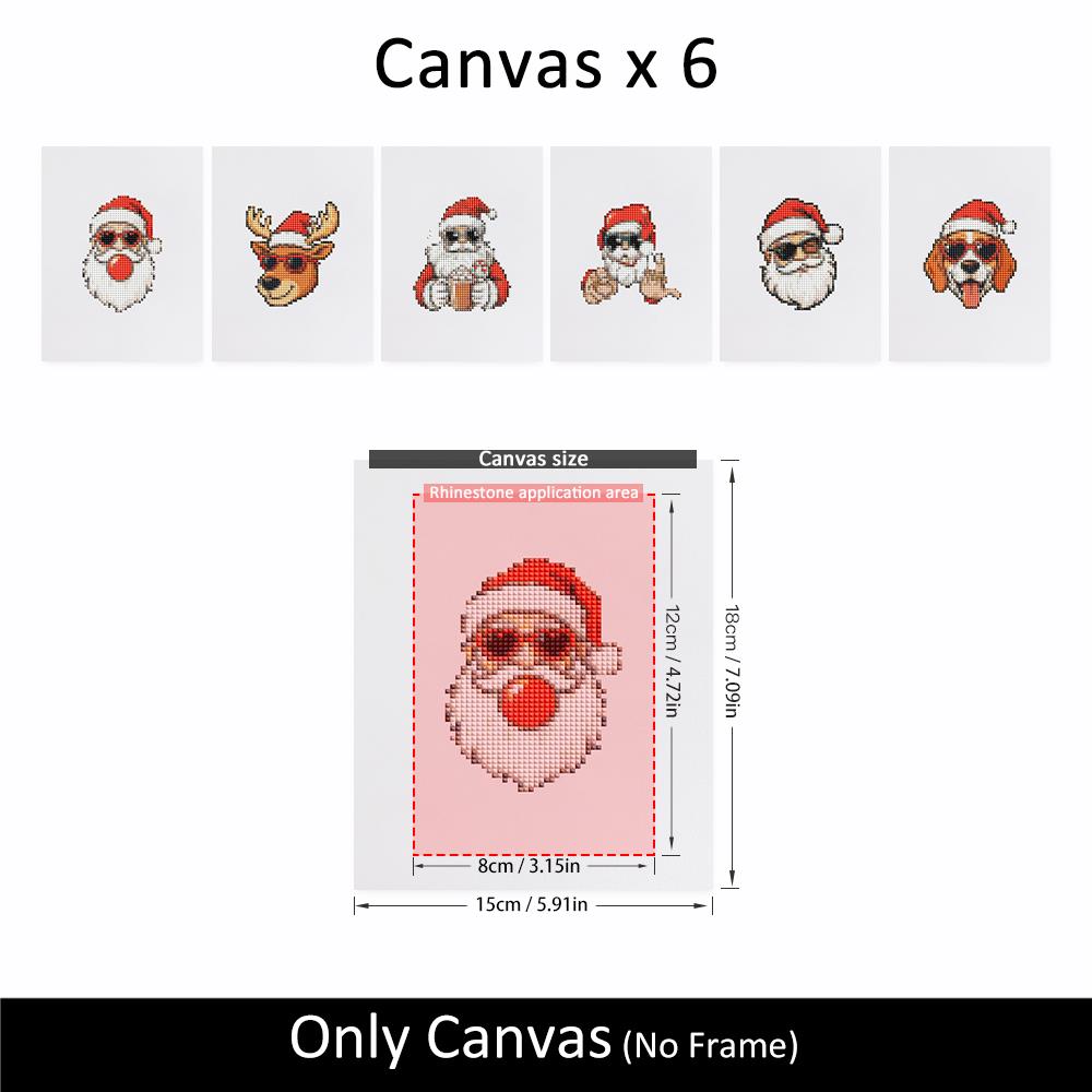 Santa in Cool Sunglasses mini diamond painting – image 10