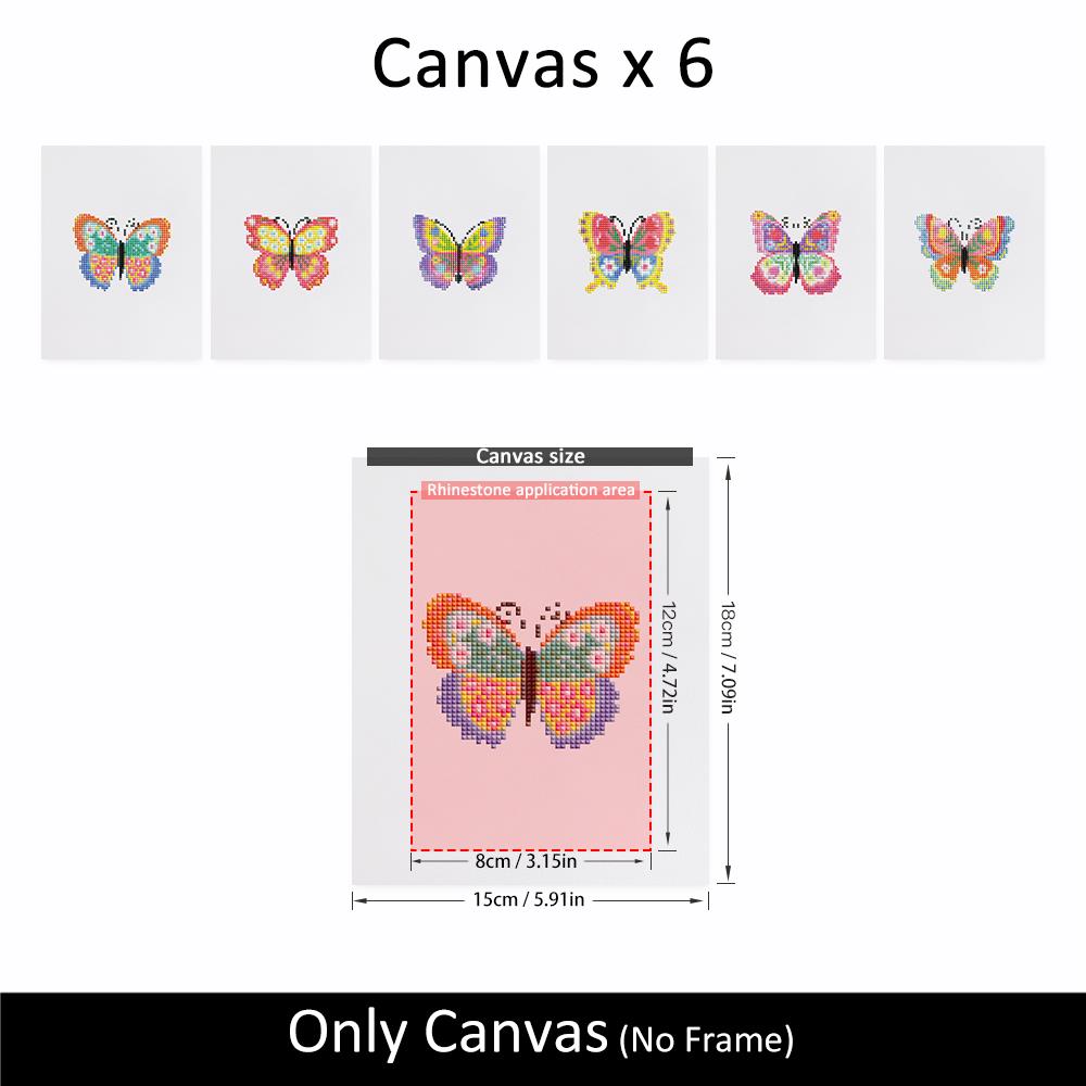 Patchwork Rainbow Butterflies mini diamond painting – image 10