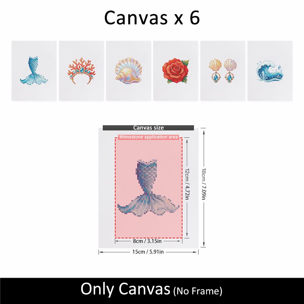 Mermaid Tail and Coral Tiara mini diamond painting – image 10