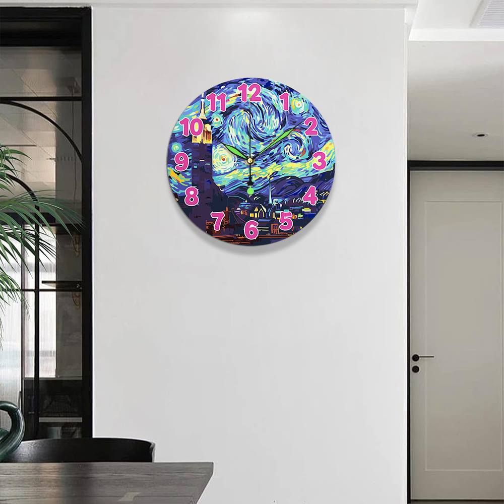 Starry Night (Paint by Numbers Clock)