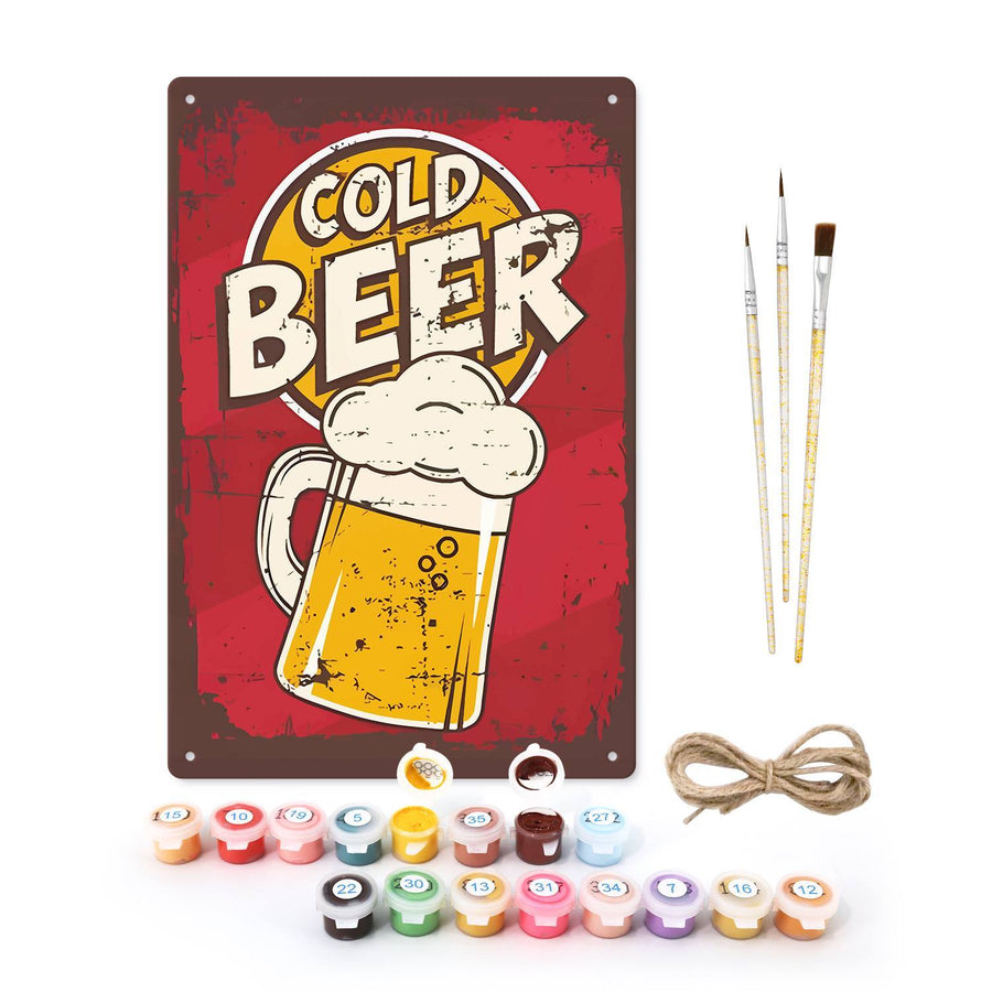 Tin sign kit contents