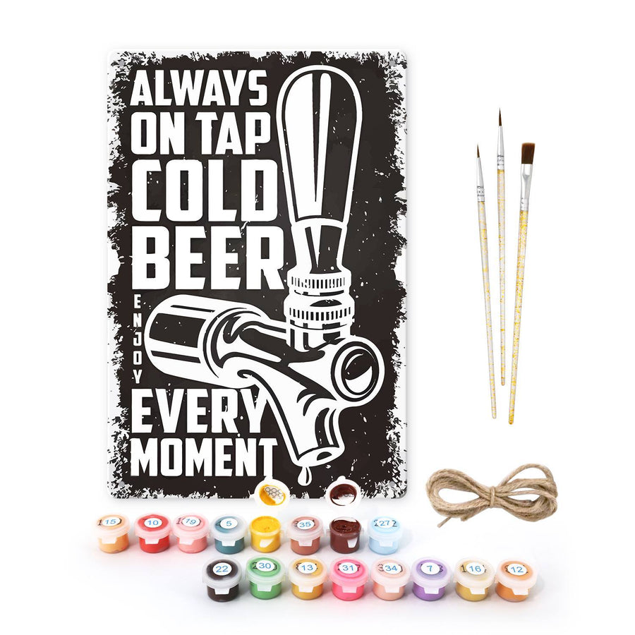 Tin sign kit contents