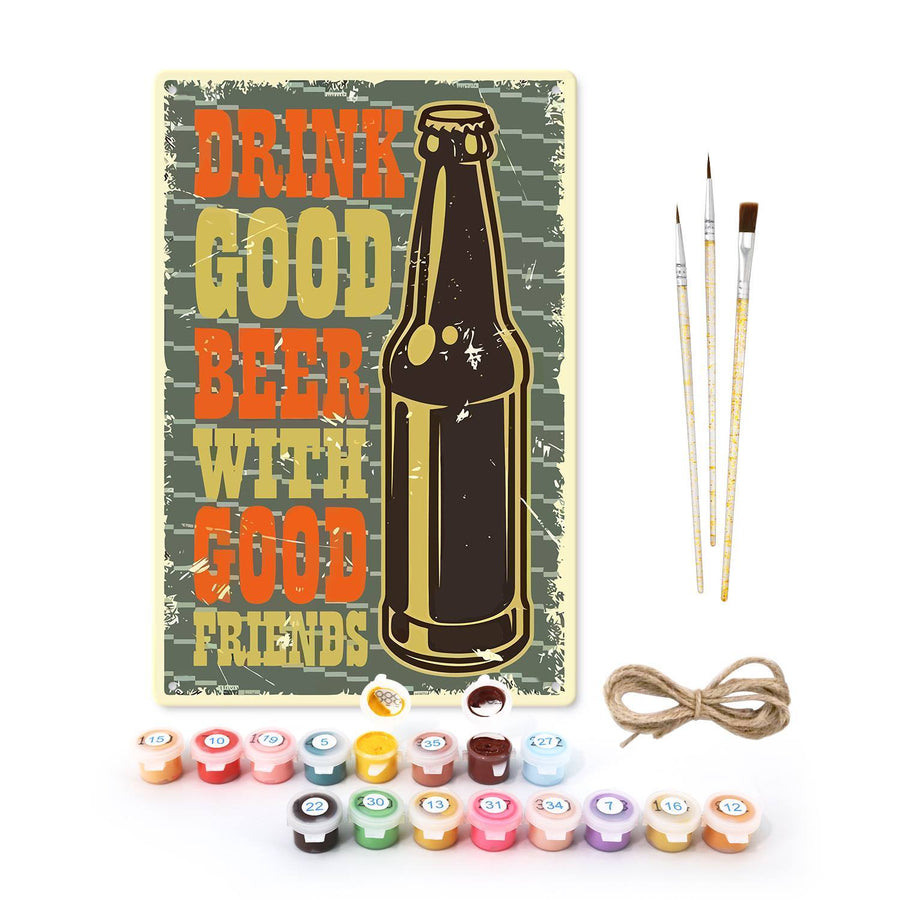 Tin sign kit contents