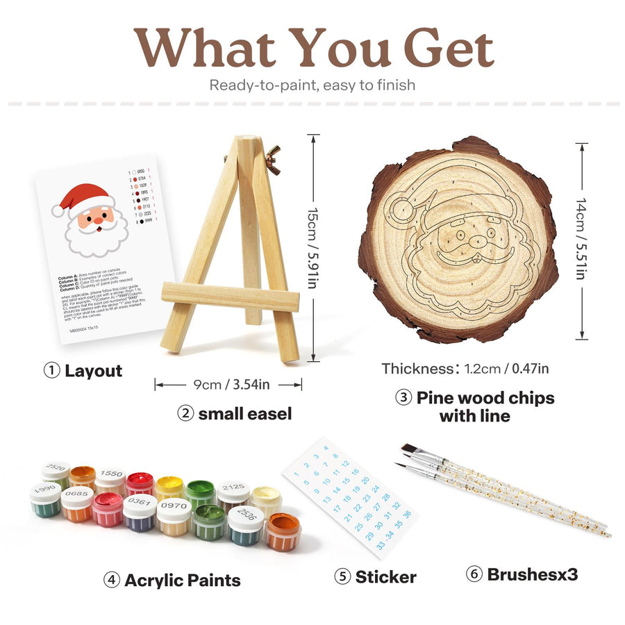 Wood slice kit contents