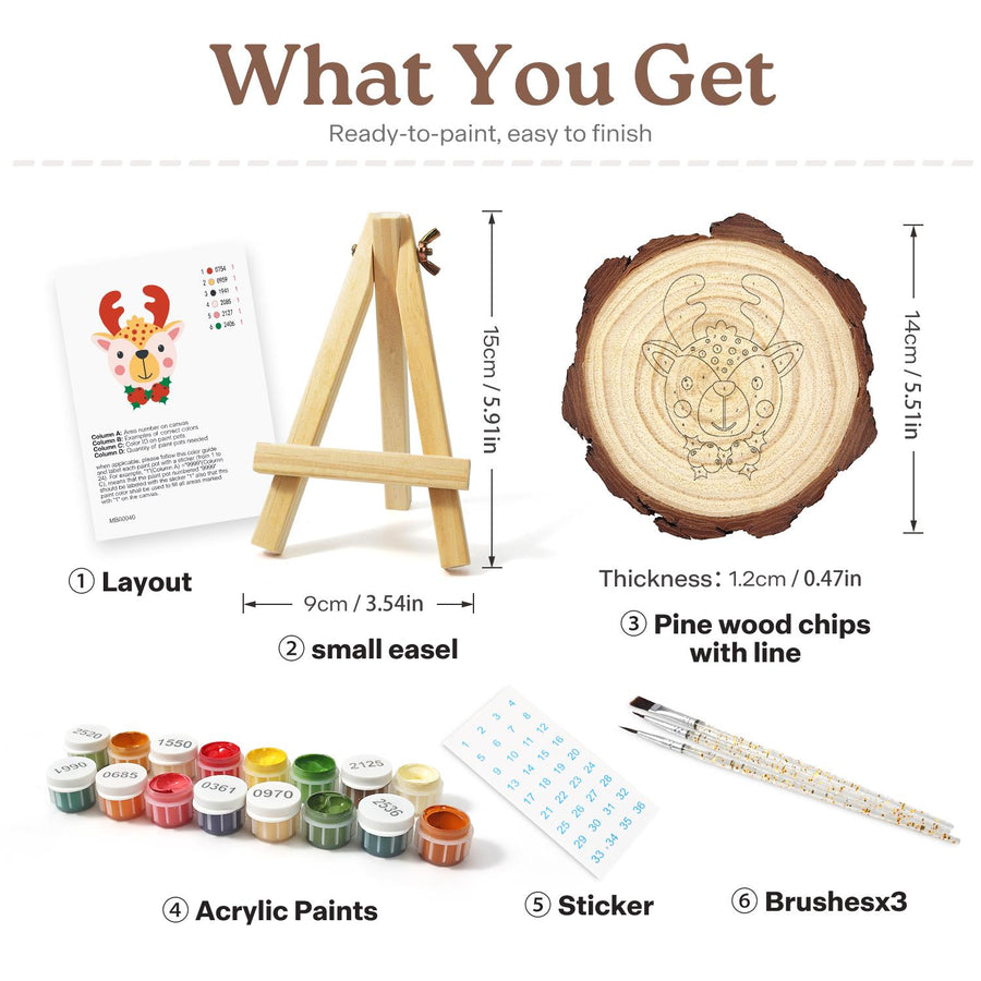 Wood slice kit contents