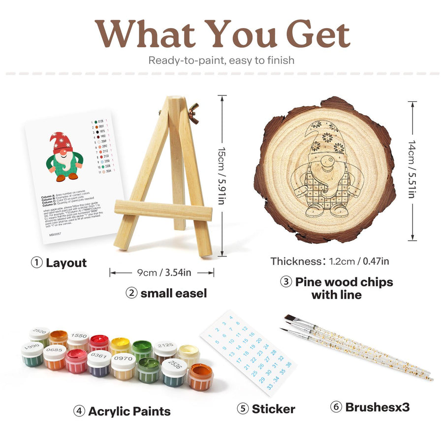 Wood slice kit contents