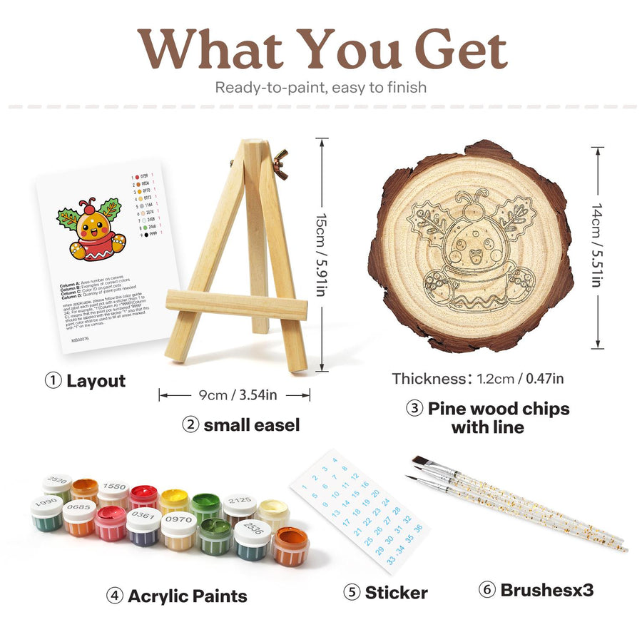 Wood slice kit contents