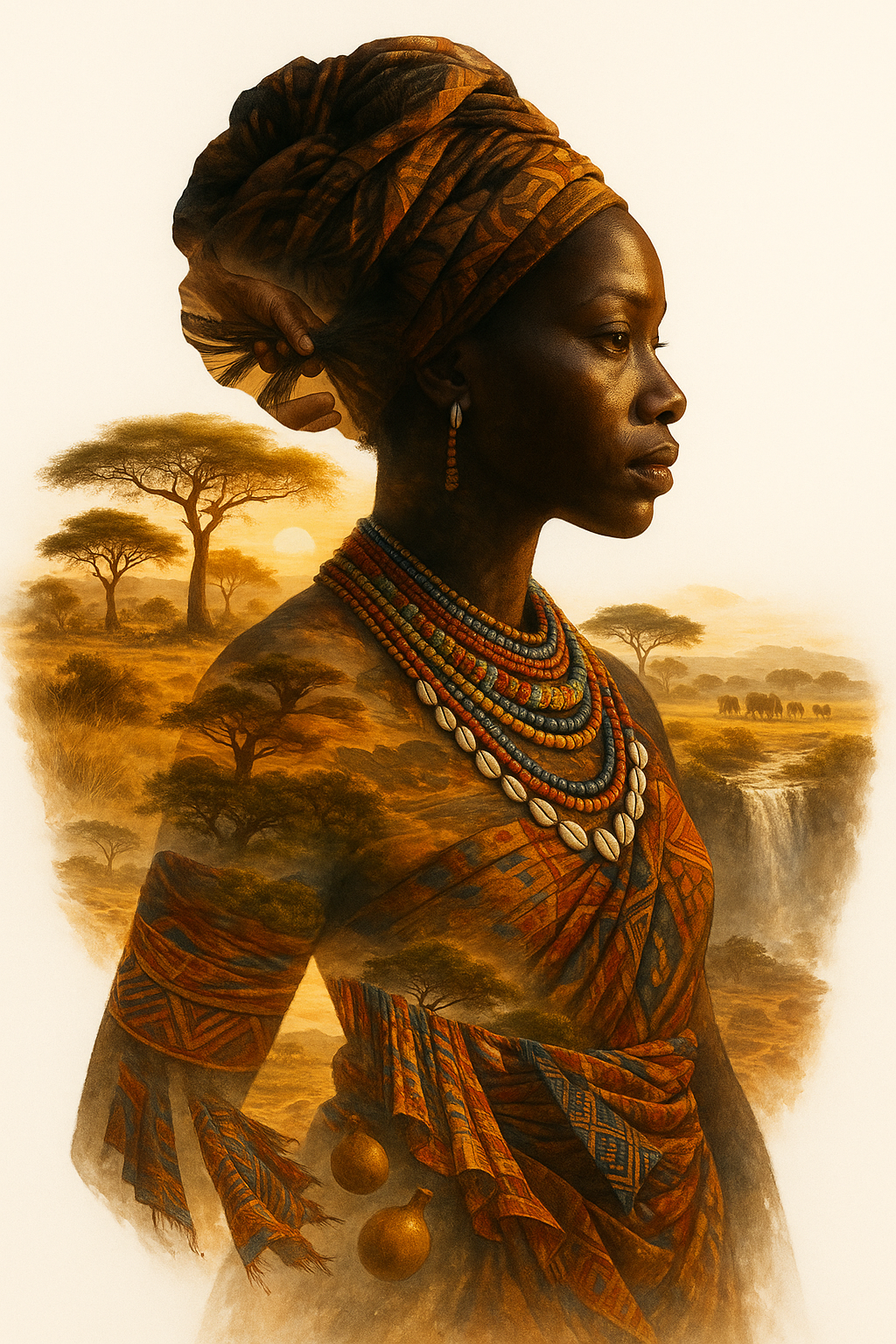Crown of the Sunlit Savannah (Diamond Painting) Diamond Painting kit
