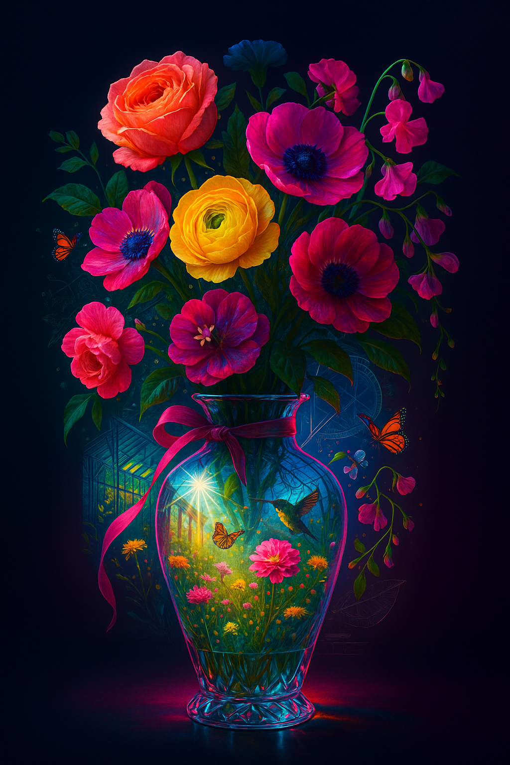 Vessel of Eternal Bloom (Diamond Painting) Diamond Painting kit