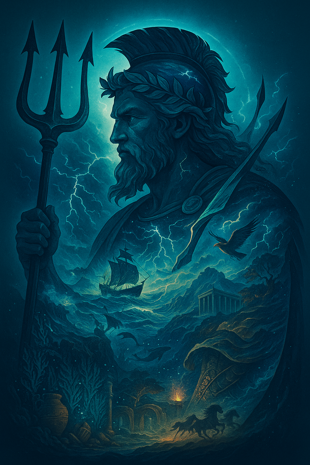 Poseidon: Lord of the Deep (Diamond Painting) Diamond Painting kit