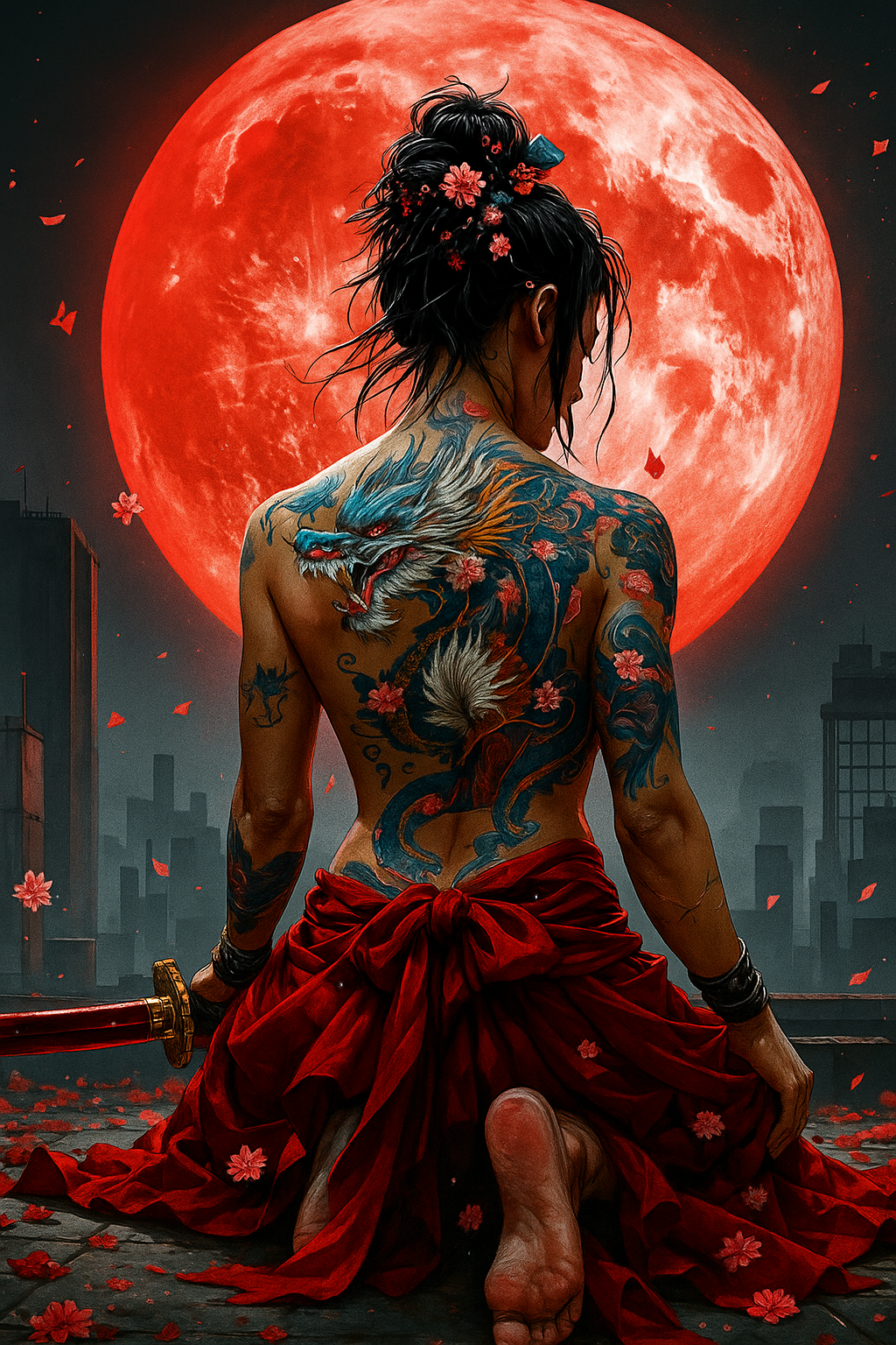 The Moon's Warrior (Diamond Painting) Diamond Painting kit