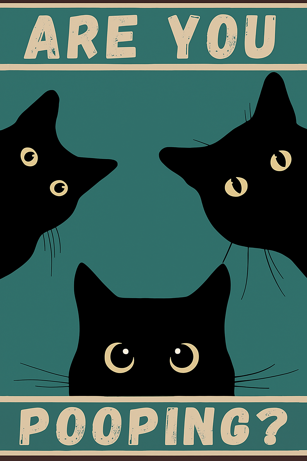 The Pooping Cats (Diamond Painting) Diamond Painting kit