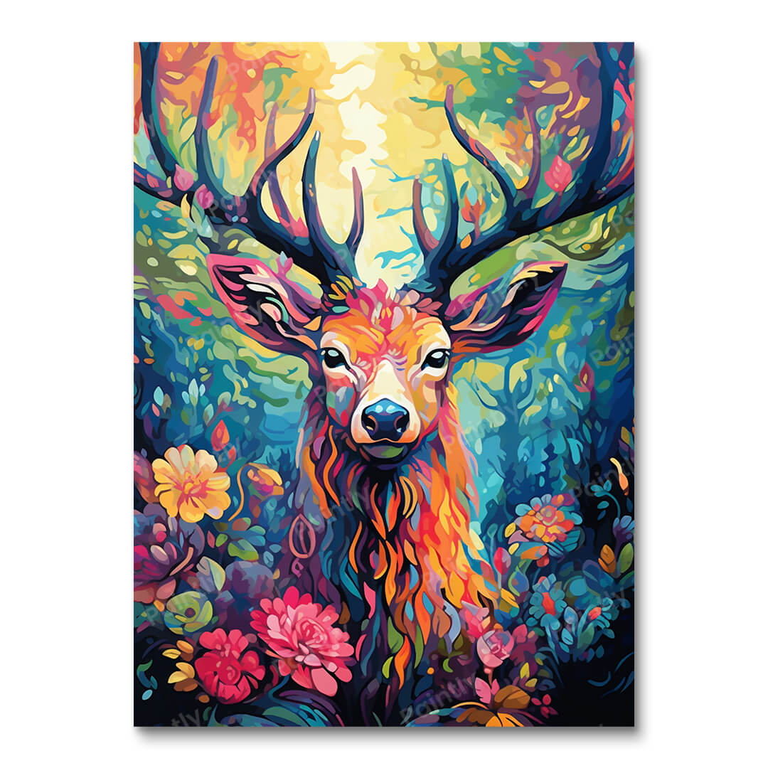 Psychedelic Deer II (Diamond Painting)