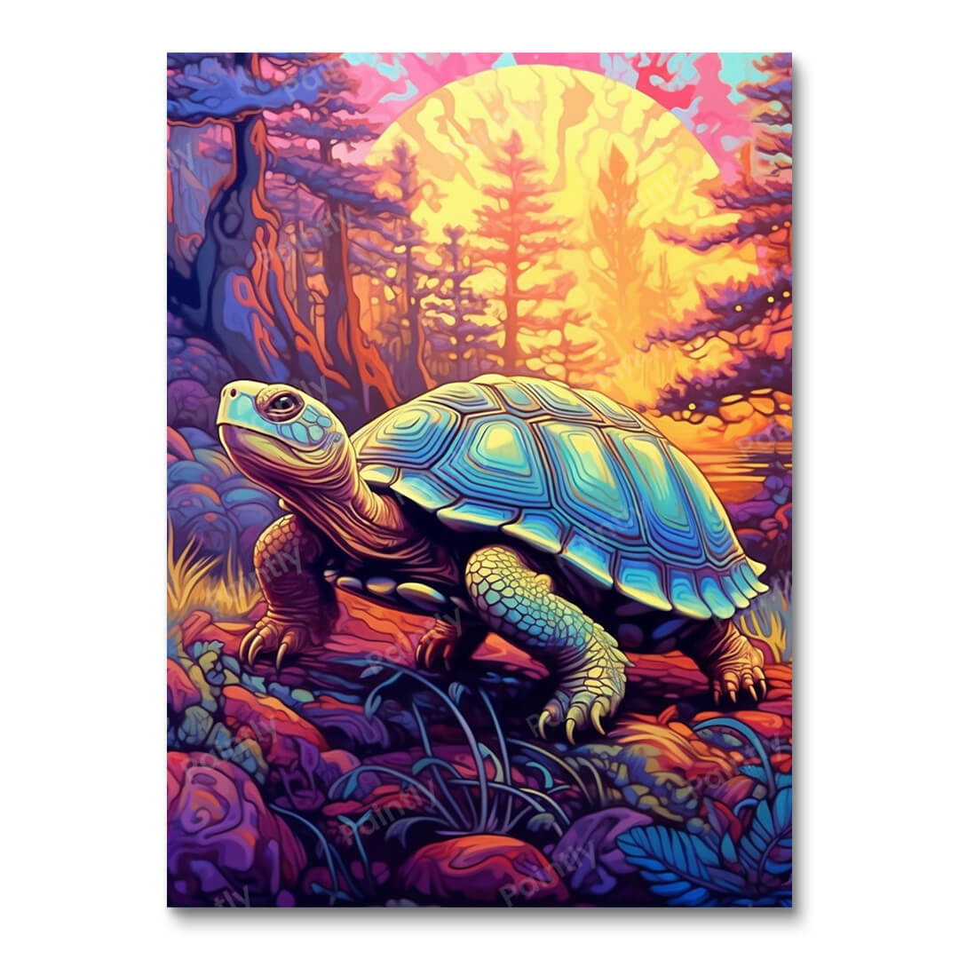 Psychedelic Tortoise III (Diamond Painting)