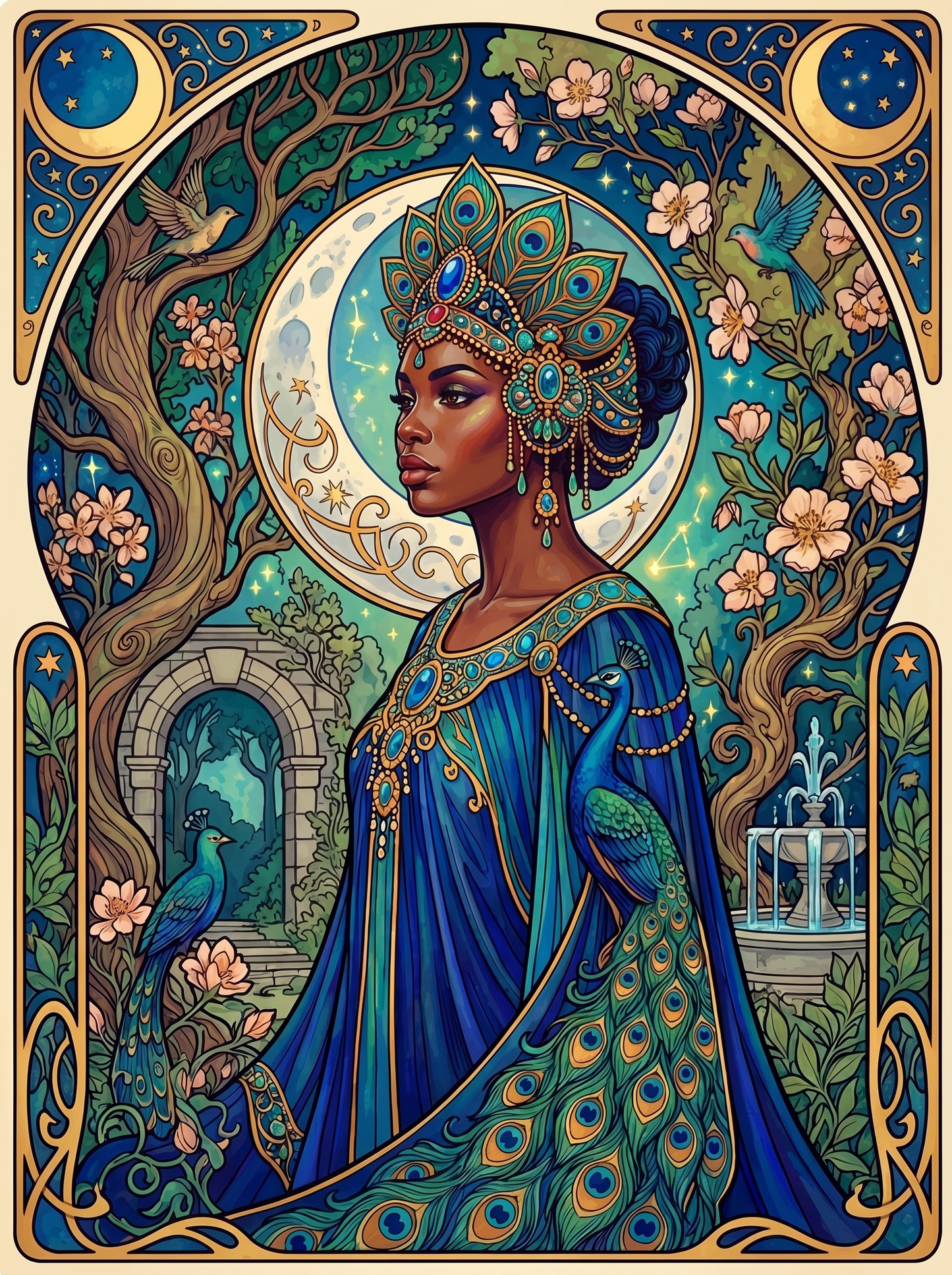 Peacock Moon Maiden (80 Colors)