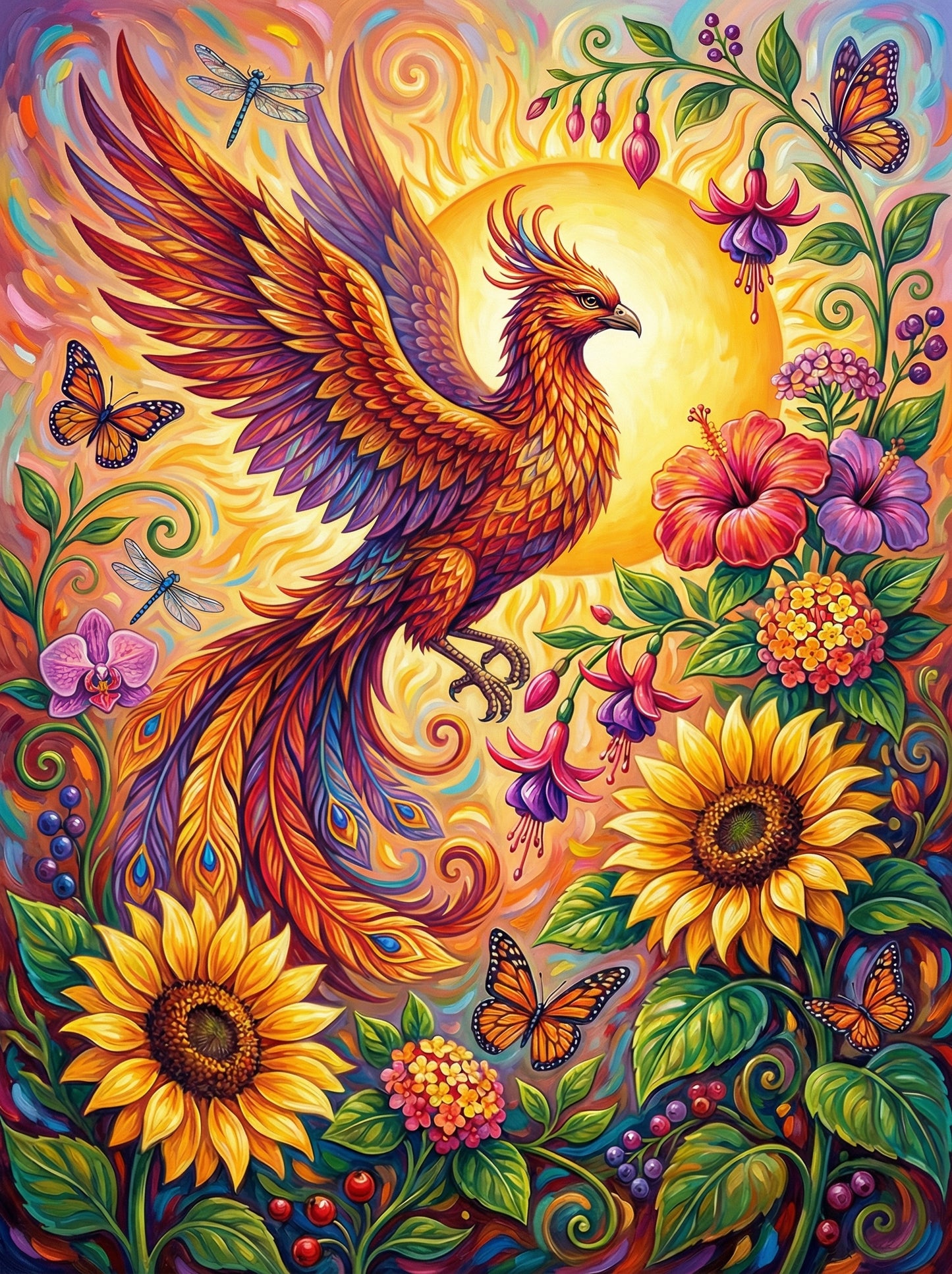 Phoenix Rising Majesty (Diamond Painting)