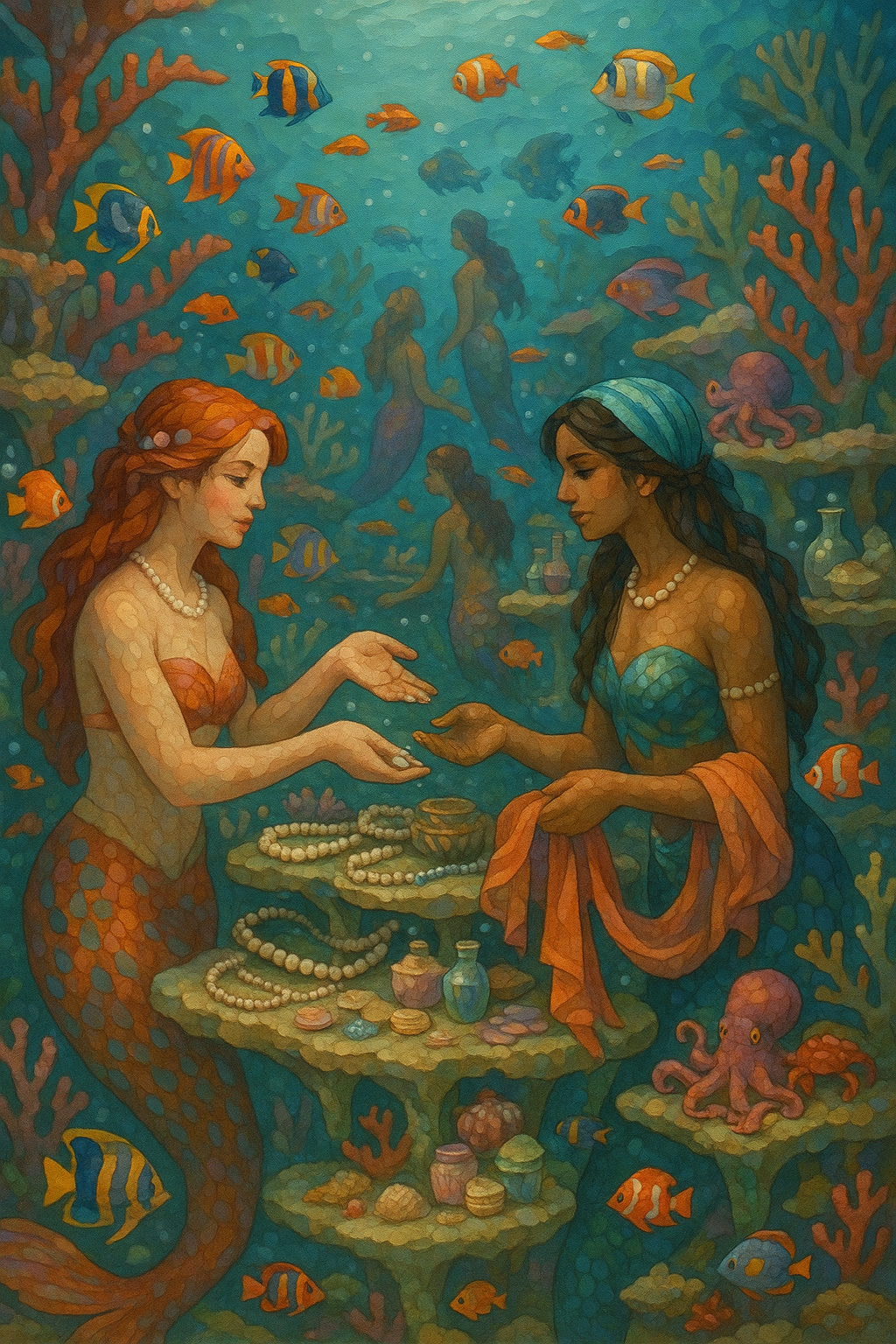 Mermaid Commerce (Diamond Painting) Diamond Painting kit
