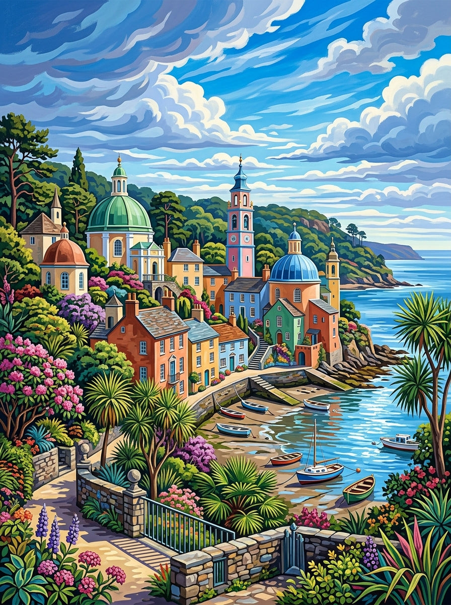 Portmeirion Village (150 Color Diamond Painting)