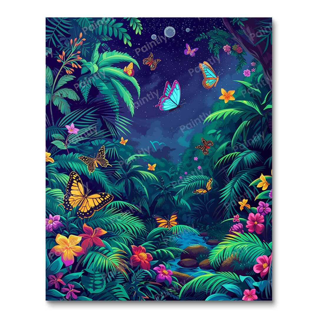 Midnight in the Tropics (Diamond Painting) Diamond Painting kit