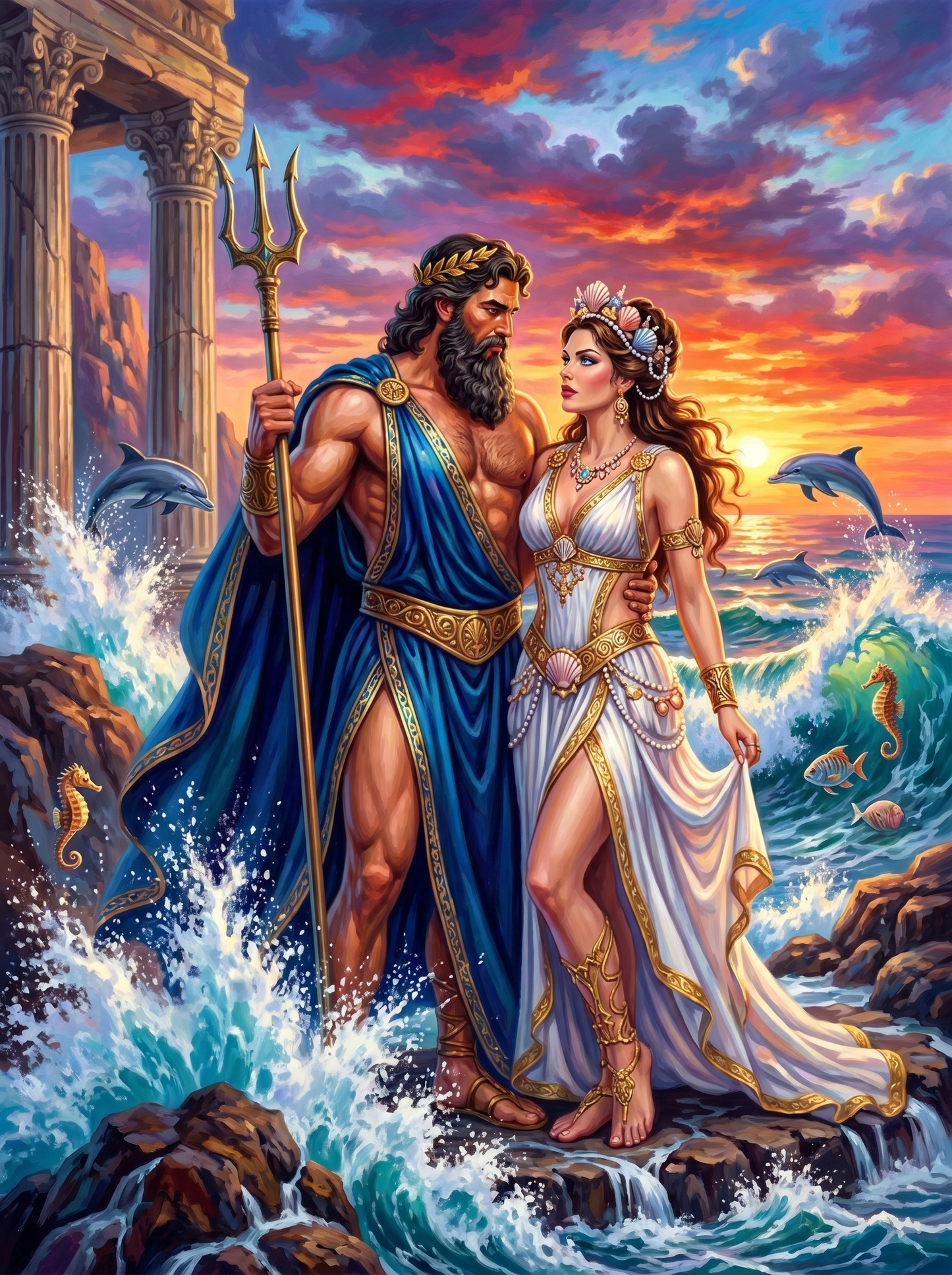 Poseidon Sea Goddess Sunset (80 Colors)