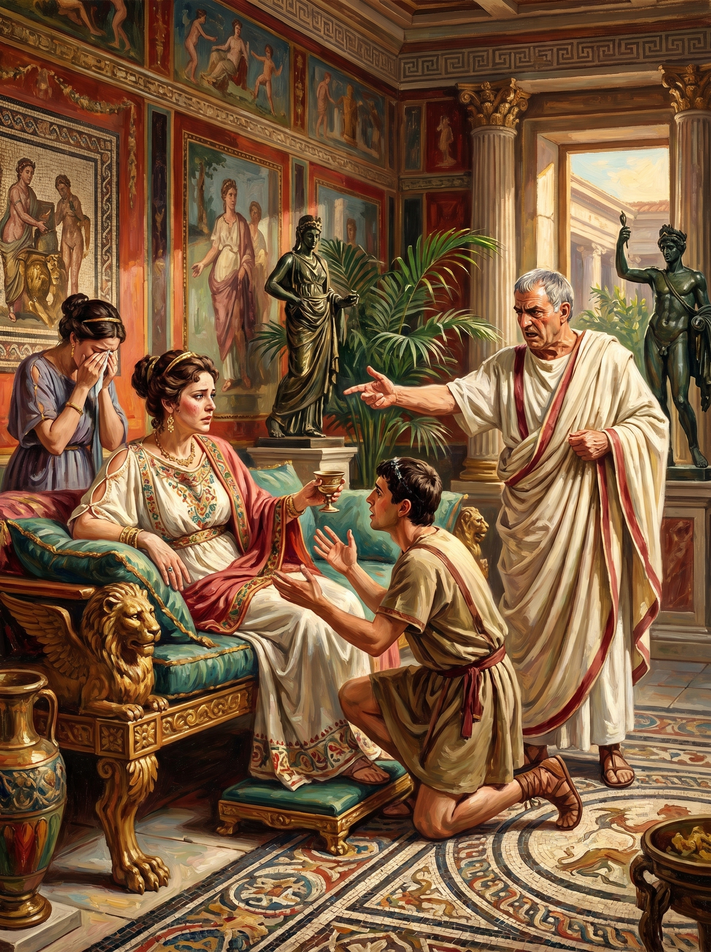 Roman Banquet Feast (150 Color Diamond Painting)