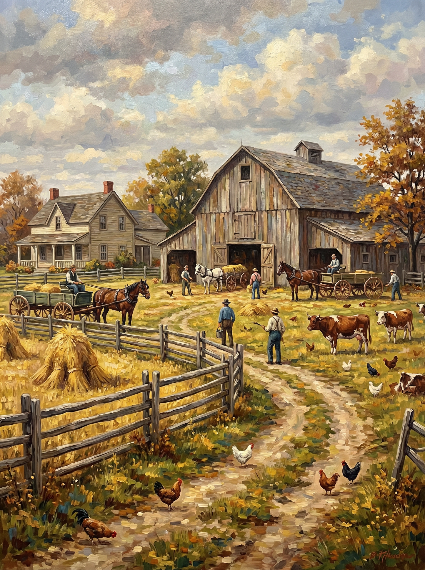 Rural Farm Community (Diamond Painting)