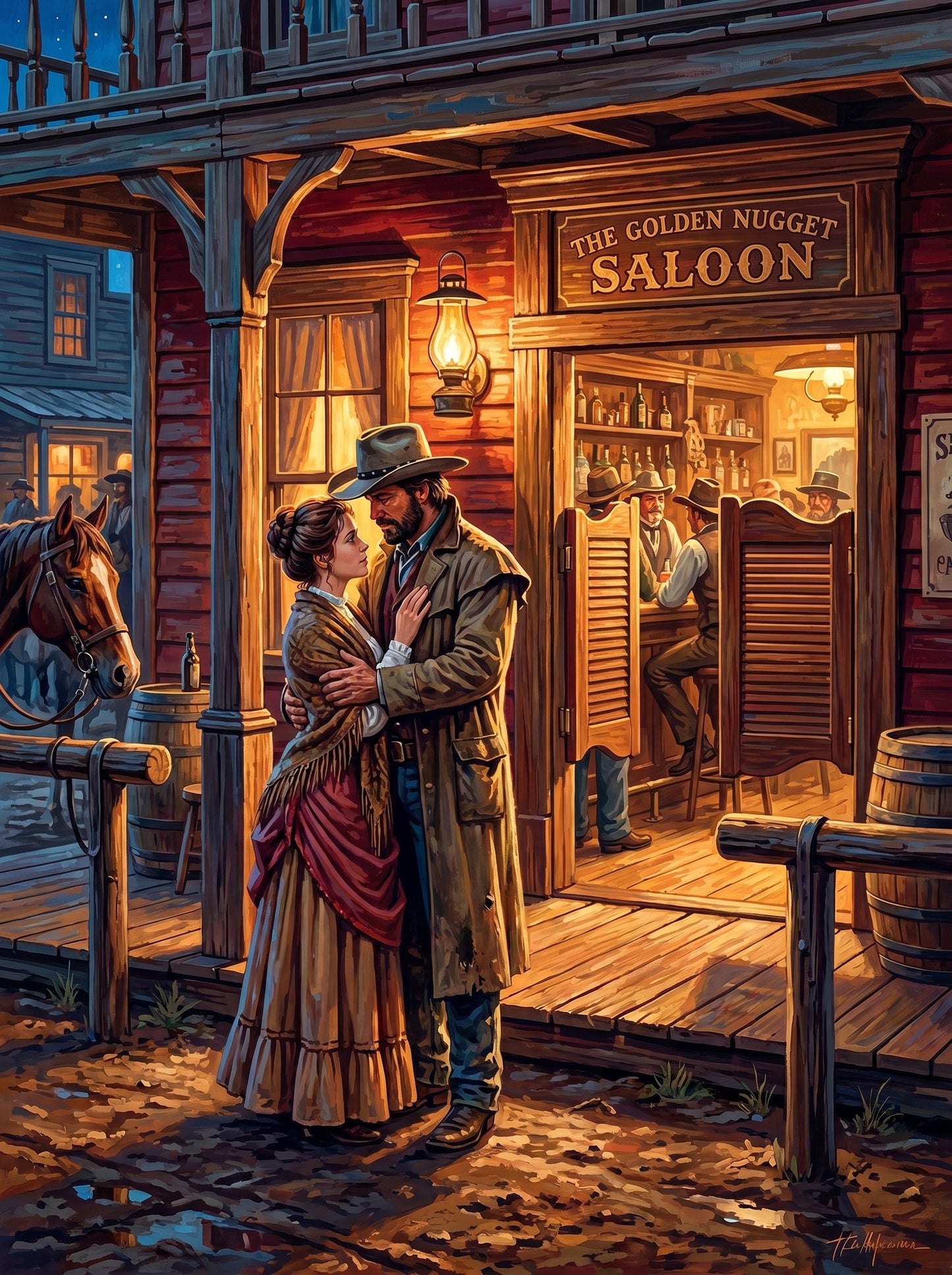 Saloon Doorway Welcome (150 Color Diamond Painting)