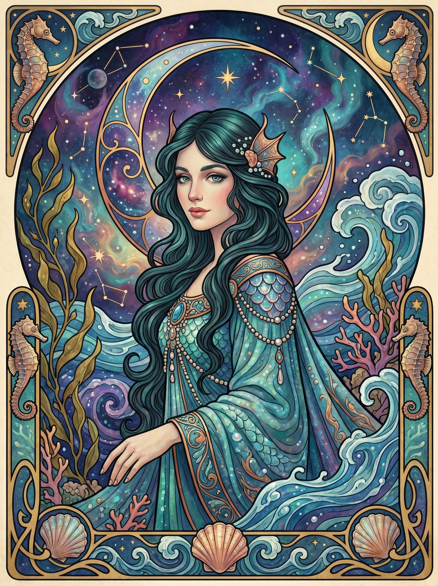 Seahorse Ocean Maiden (80 Colors)
