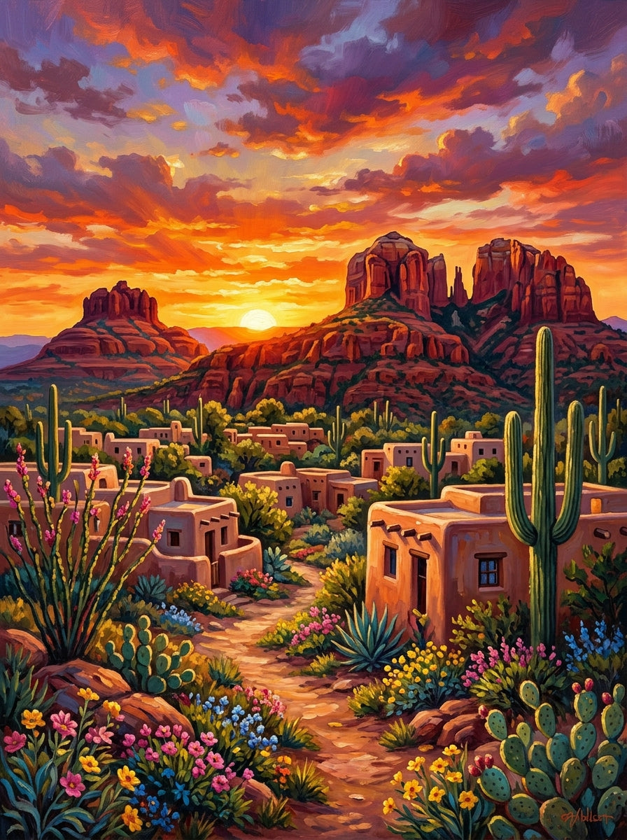 Sedona Red Rocks (150 Color Diamond Painting)