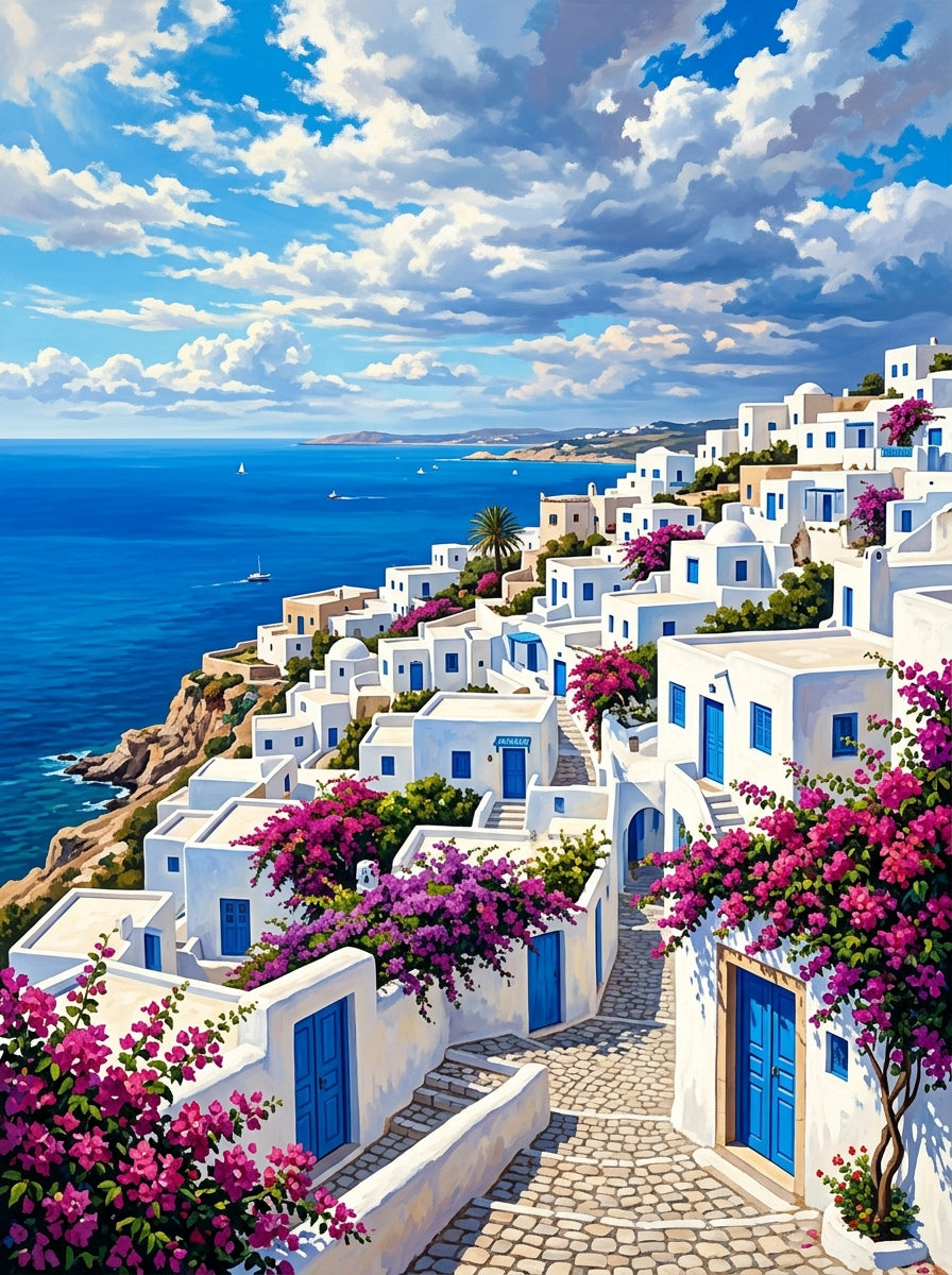 Sidi Bou Said (150 Color Diamond Painting)