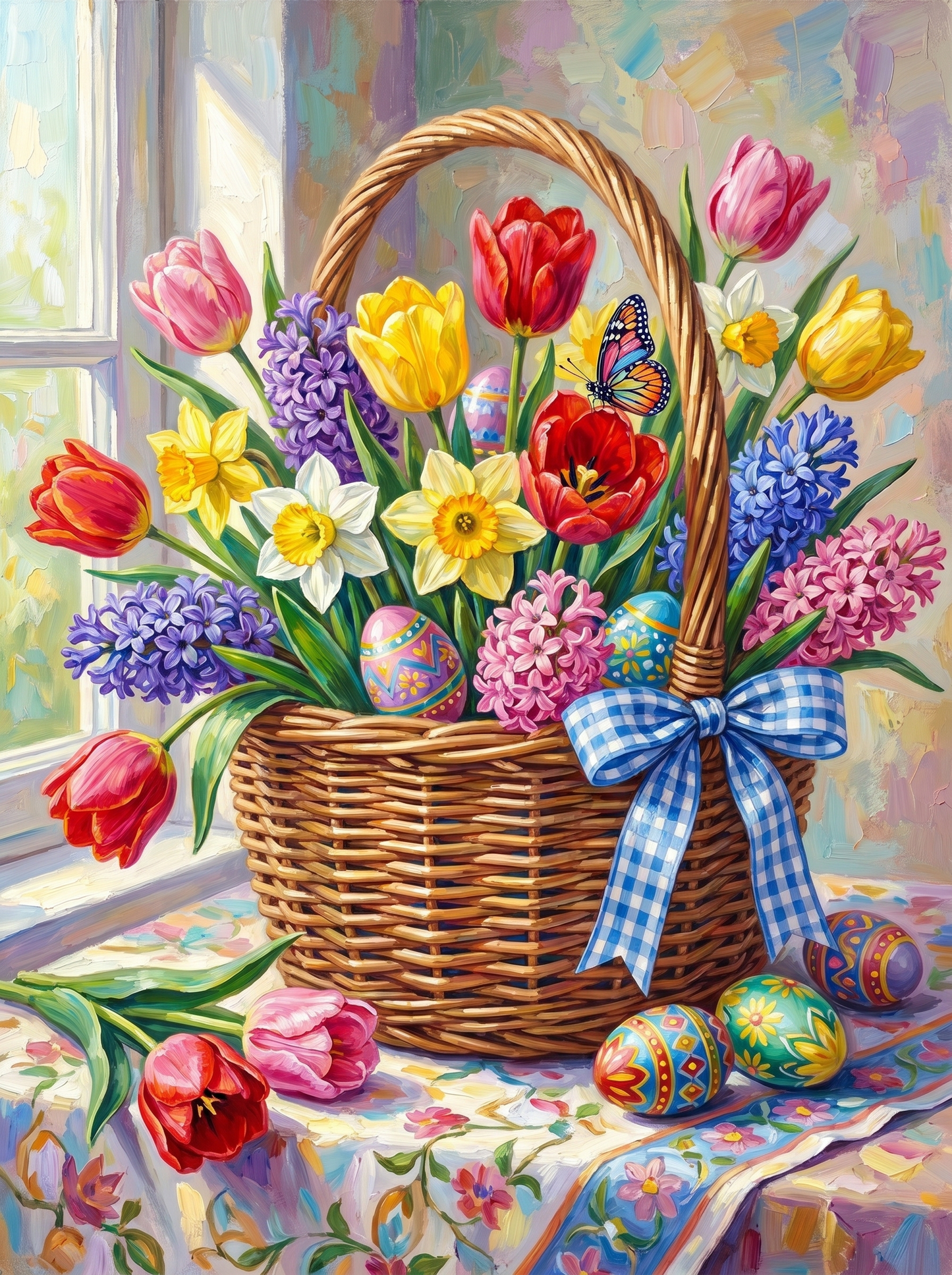 Spring Easter Basket (Diamond Painting)