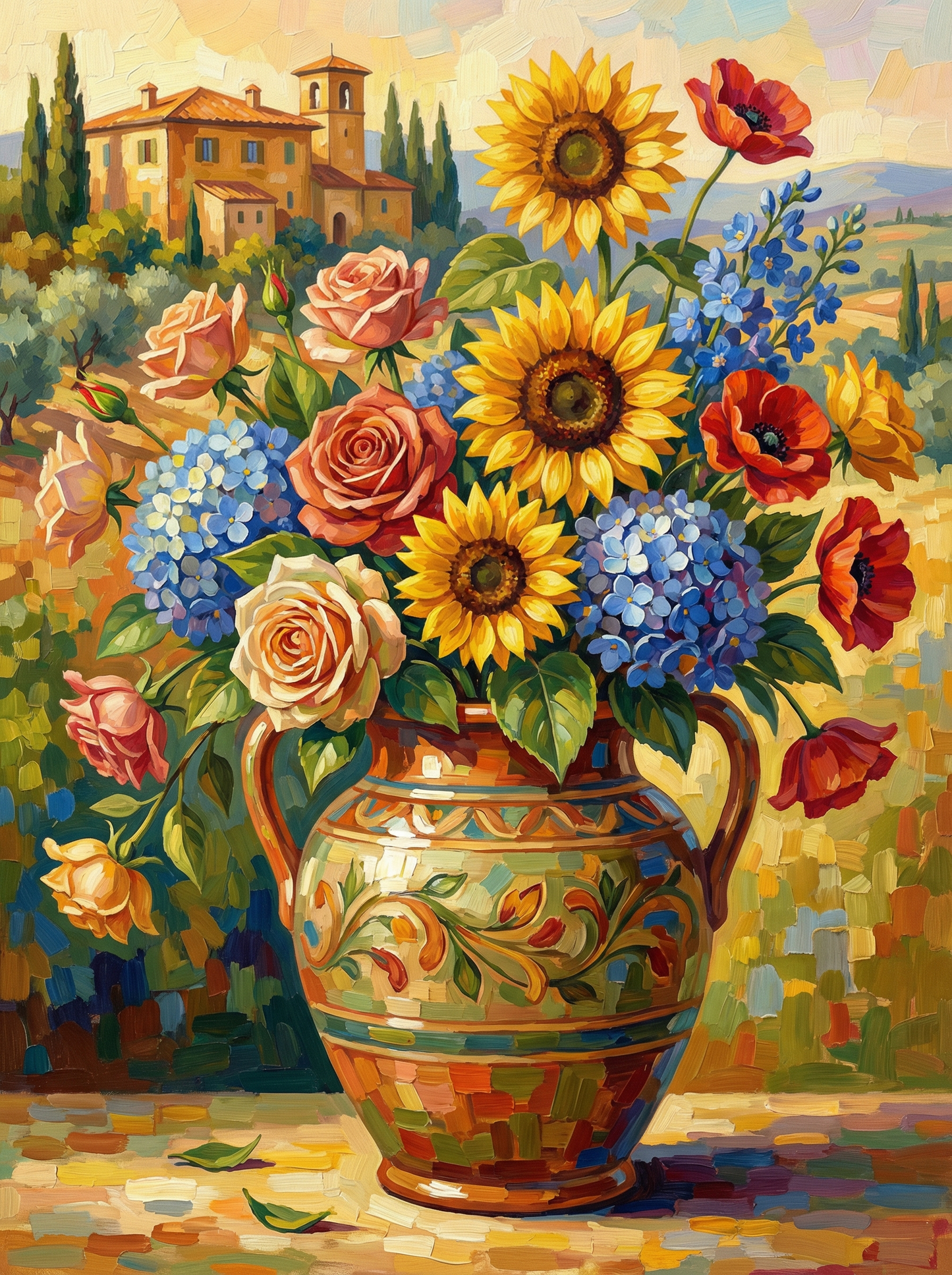 Tropical Sunset Arrangement (Diamond Painting) Diamond Painting kit