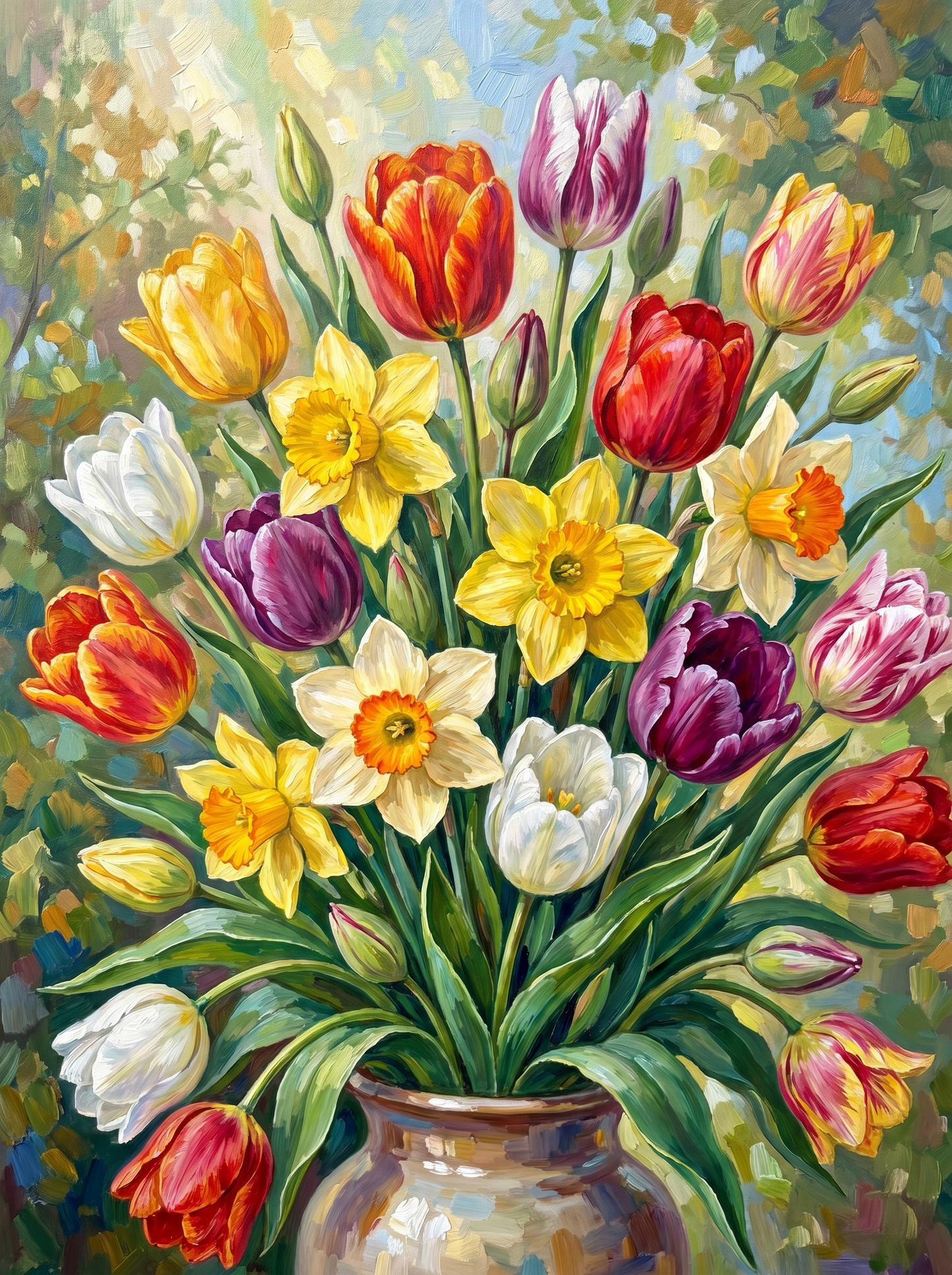 Tulip Daffodil Spring Bright (Diamond Painting)