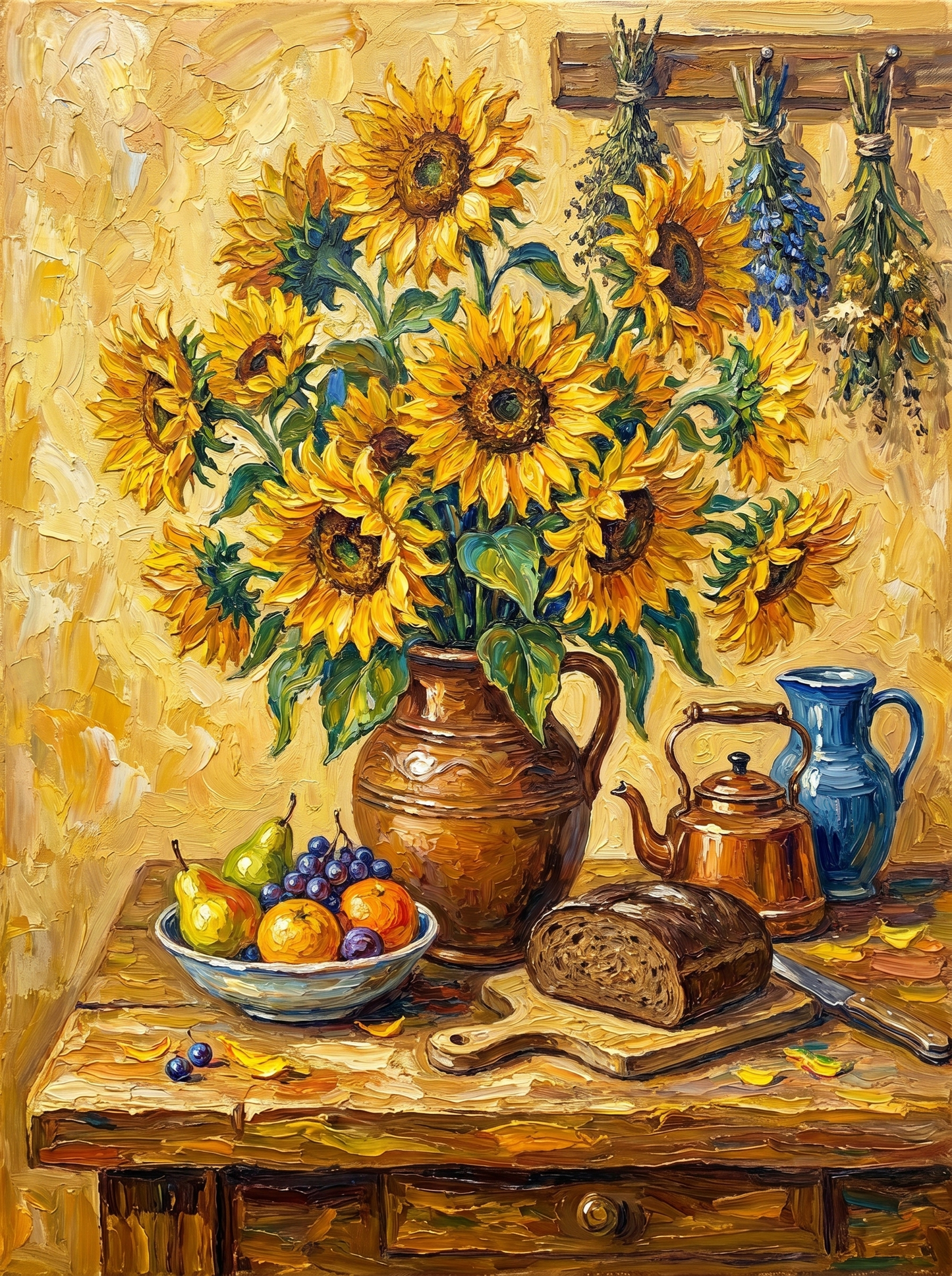 Van Gogh Sunflowers Homage (Diamond Painting)