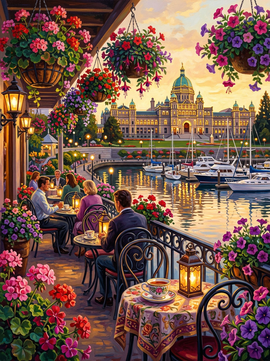 Victoria Tearoom Balcony (150 Color Diamond Painting)