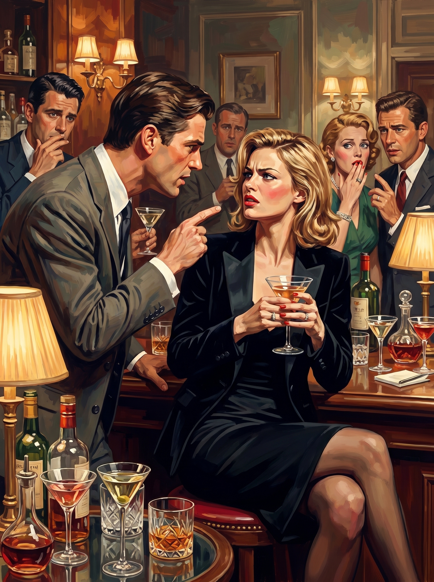 Vintage Cocktail Soiree (150 Color Diamond Painting)