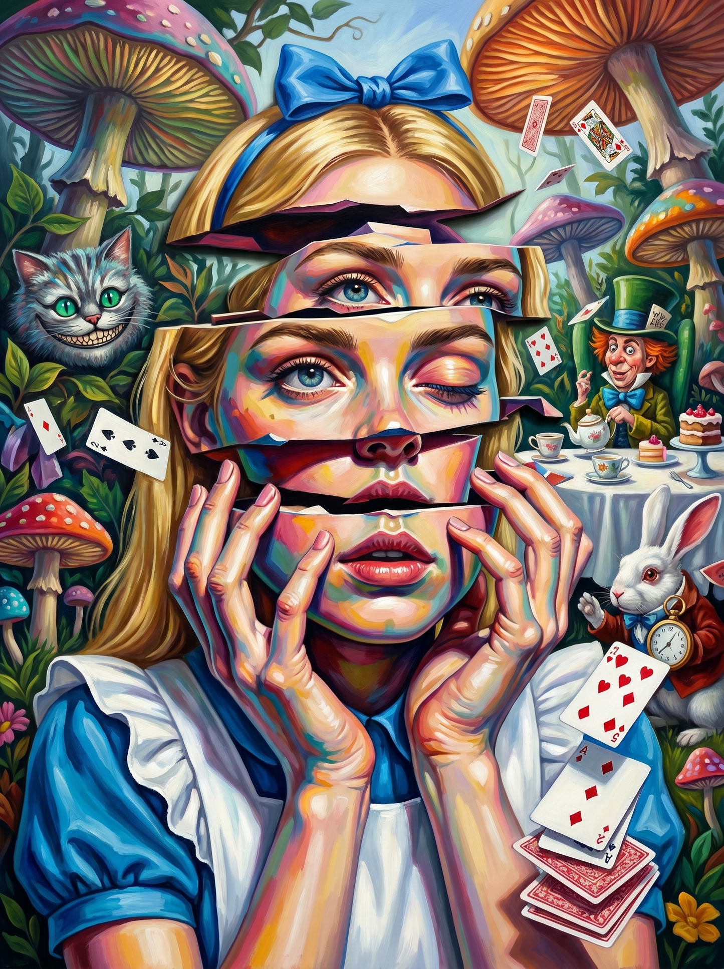 Whimsical Wonderland Girl (100 Color Diamond Painting)