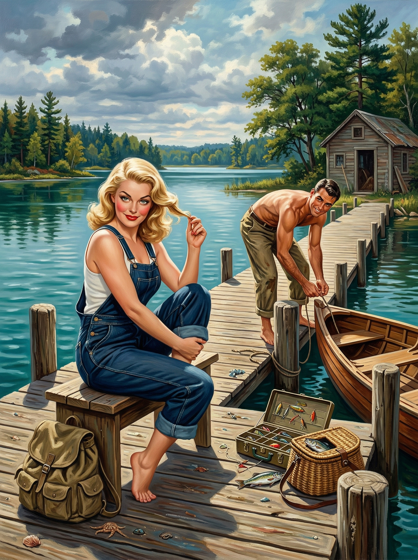 Catch of the Day (Diamond Painting) Diamond Painting kit